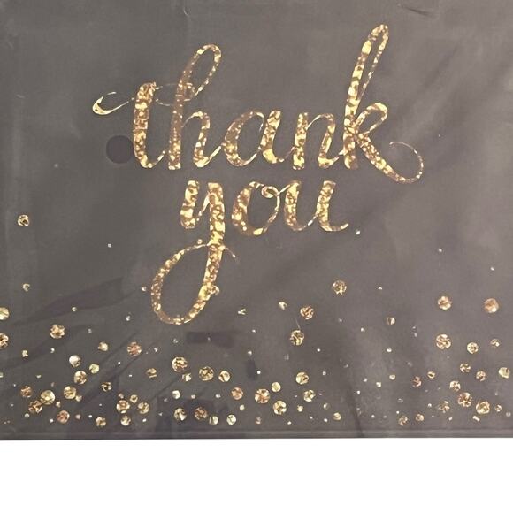 Thank You Gift Bags Mini Party Favor Navy Blue Gold 4.6 x 1.8 x 3.9'' 24 Pcs - Picture 6 of 7